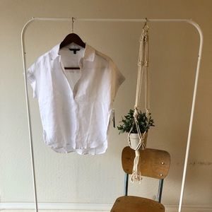 NWT Eva Longoria linen top